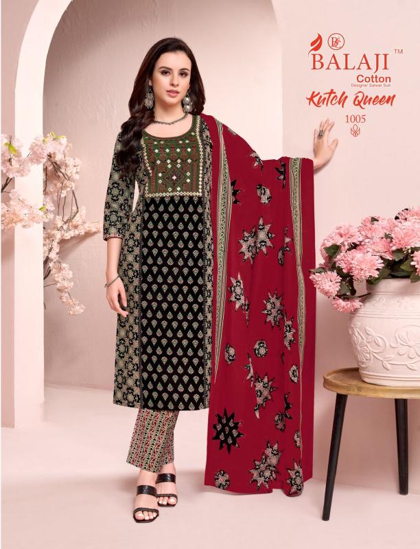  BALAJI COTTON KUTCH QUEEN Wholesale dress materials in Delhi