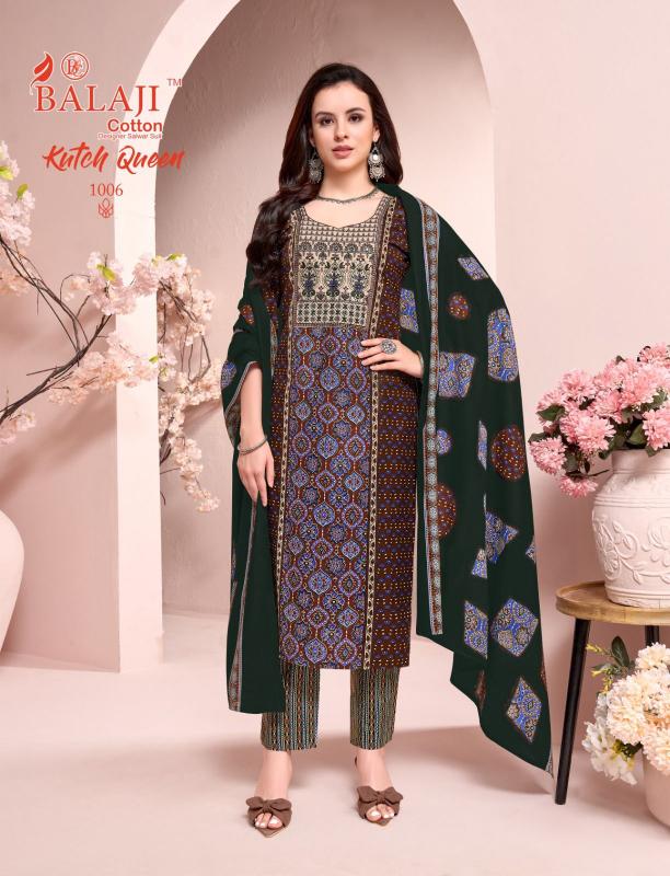  BALAJI COTTON KUTCH QUEEN Wholesale dress materials in Delhi