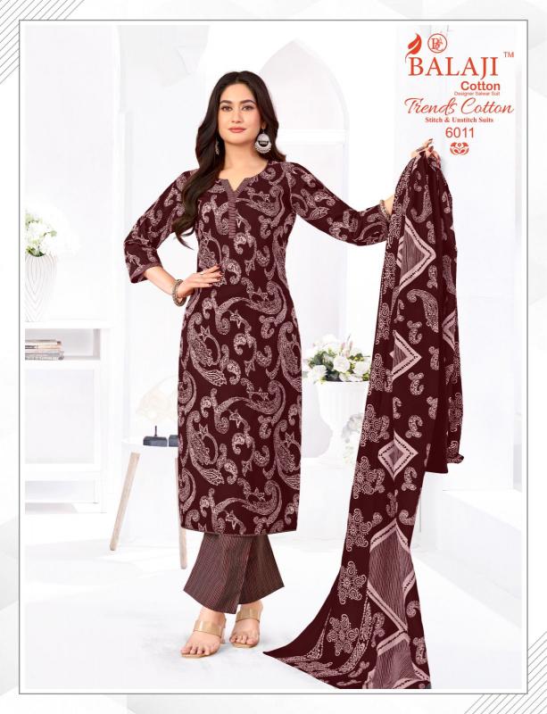 Balaji Trends Cotton Vol-6 – Dress Material - Wholesale Catalog