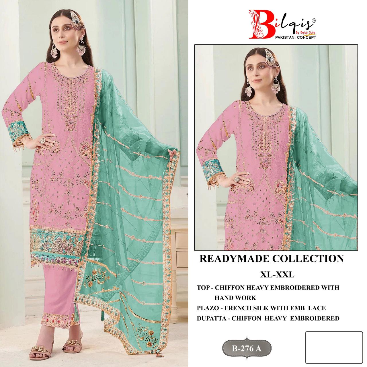 BILQIS B-276 A TO D Wholesale Salwar Kameez suppliers in Hyderabad