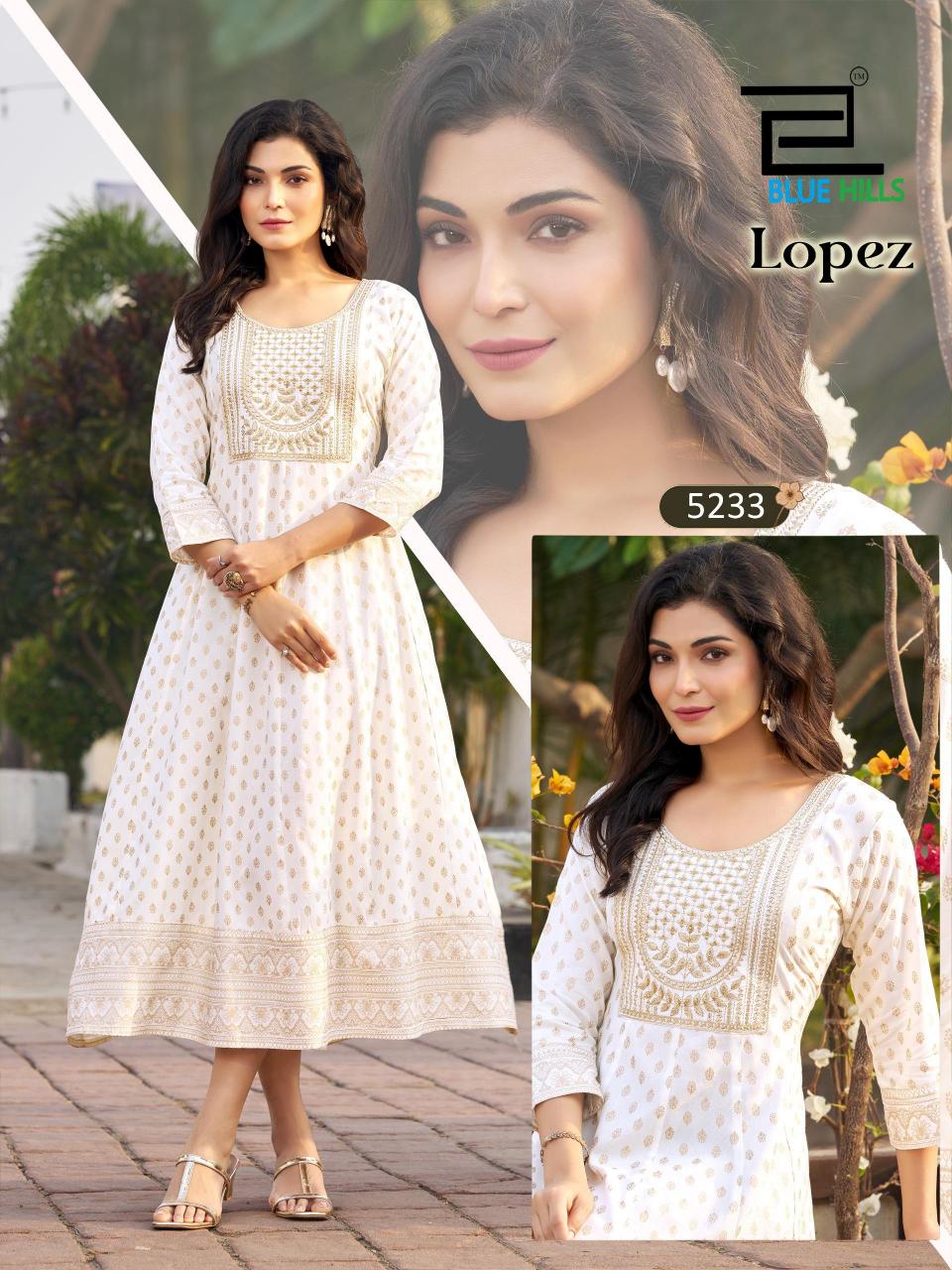 Blue Hills Lopez catalog branded w kurtis wholesale in pune