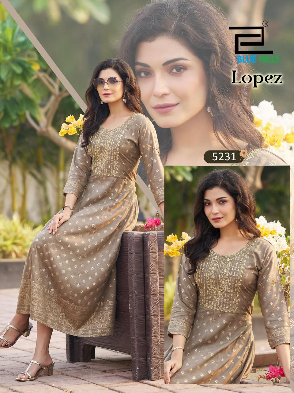 Blue Hills Lopez catalog branded w kurtis wholesale in pune