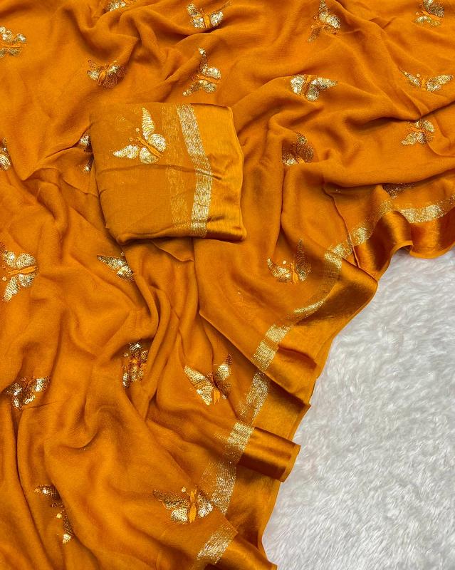 Butterfly Georgette Wholesale saree market in Ahmedabad