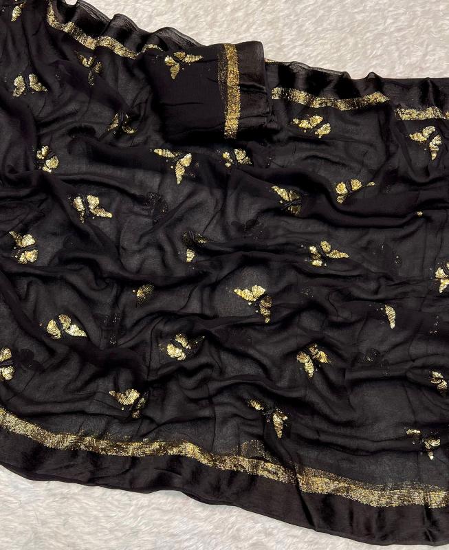 Butterfly Georgette Wholesale saree market in Ahmedabad