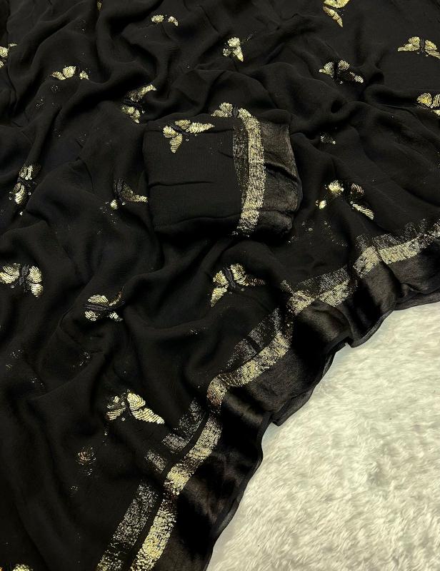 Butterfly Georgette Wholesale saree market in Ahmedabad