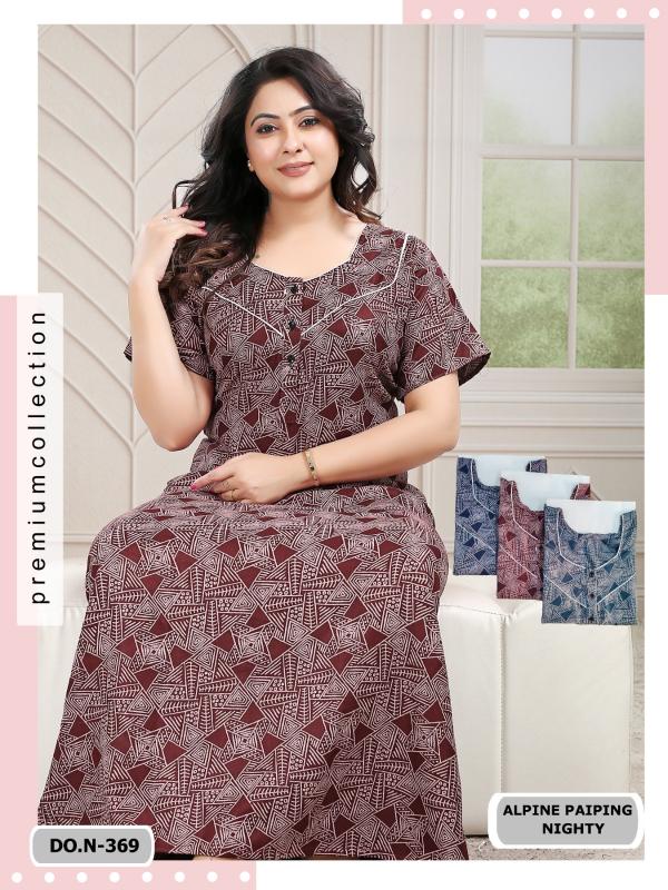cozy nest presents D369-370-381 Nighty Wholesale Price