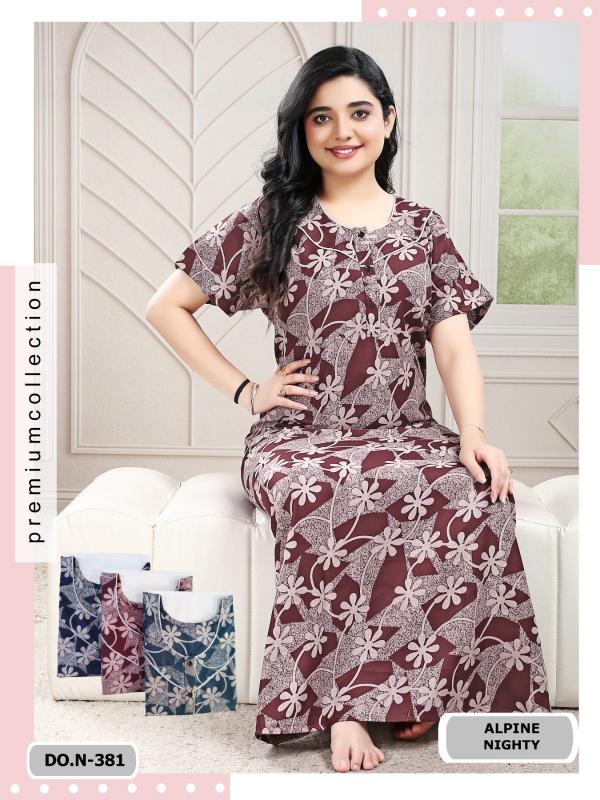 cozy nest presents D369-370-381 Nighty Wholesale Price