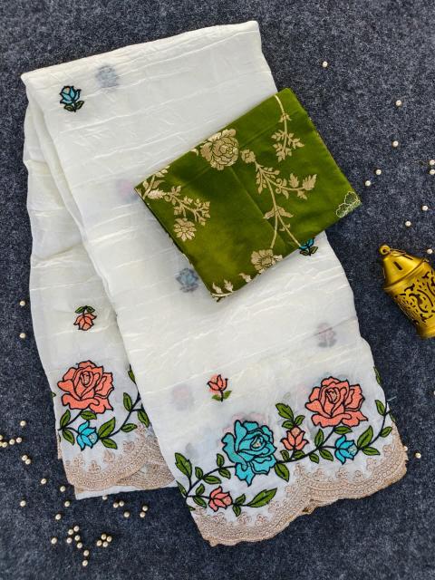 Dazira 1067 Crush Saree wholesale market in Bangalore