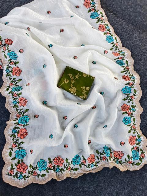 Dazira 1067 Crush Saree wholesale market in Bangalore