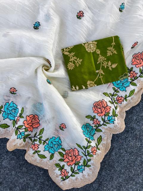 Dazira 1067 Crush Saree wholesale market in Bangalore