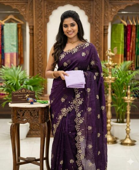Dazira Candy Crush Silk Cheap saree market in Delhi