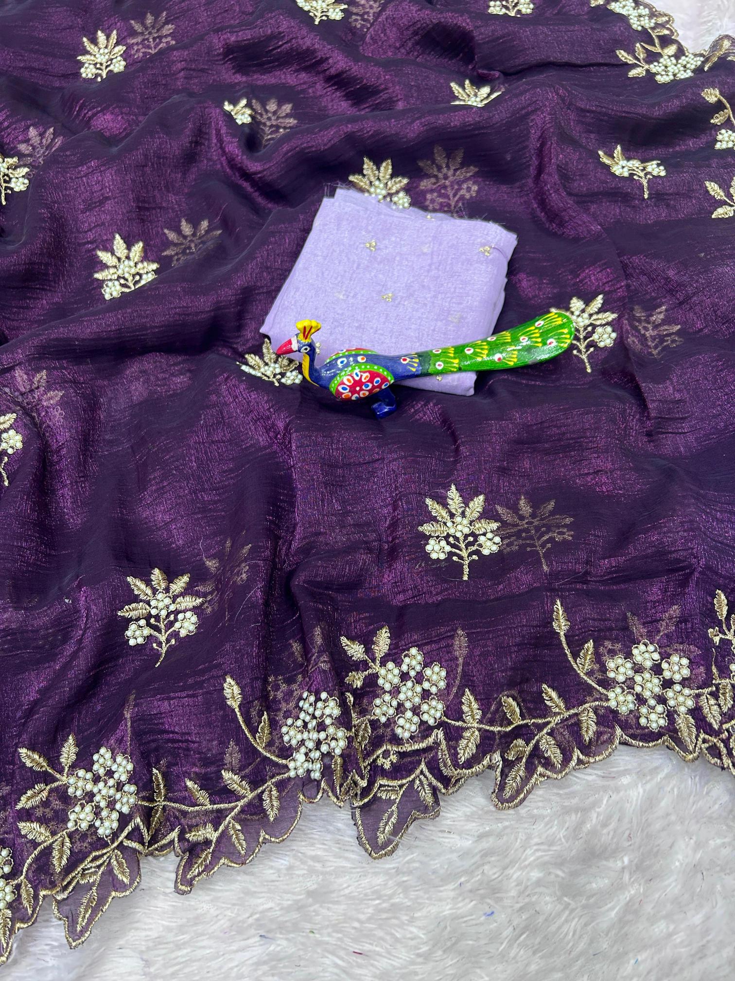 Dazira Candy Crush Silk Cheap saree market in Delhi