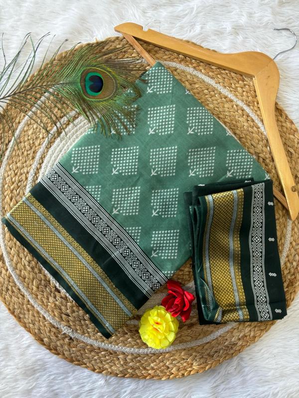 Dazira Chatai Border Mal Cotton Saree wholesale market in Kolkata