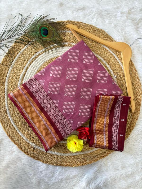 Dazira Chatai Border Mal Cotton Saree wholesale market in Kolkata