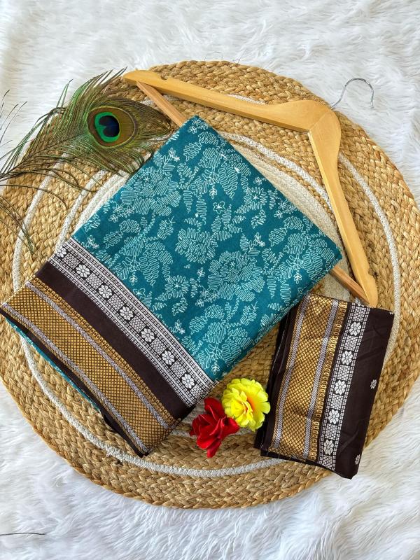 Dazira Chatai Border Mal Cotton Saree wholesale market in Kolkata