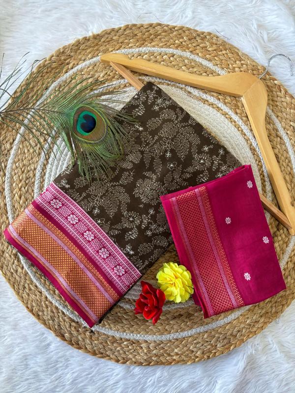 Dazira Chatai Border Mal Cotton Saree wholesale market in Kolkata