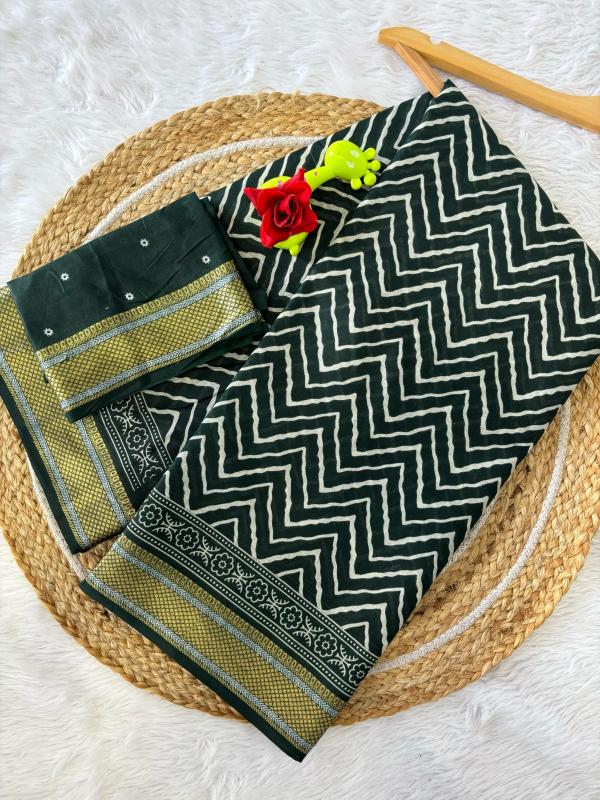 Dazira Chatai Border Mal Cotton Wholesale saree market in Surat