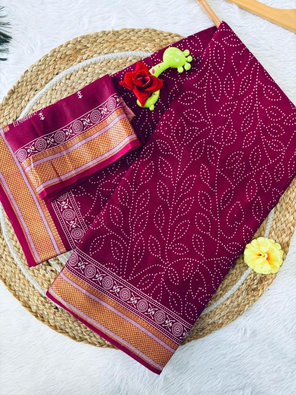 Dazira Chatai Border Mal Cotton Wholesale saree market in Surat