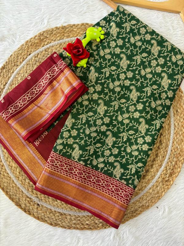 Dazira Chatai Border Mal Cotton Wholesale saree market in Surat