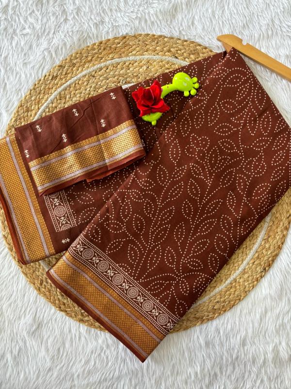 Dazira Chatai Border Mal Cotton Wholesale saree market in Surat