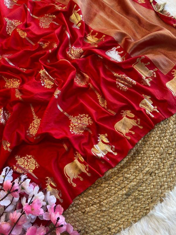 Dazira fancy tassels Pichwai Wholesale party wear saree in Hyderabad