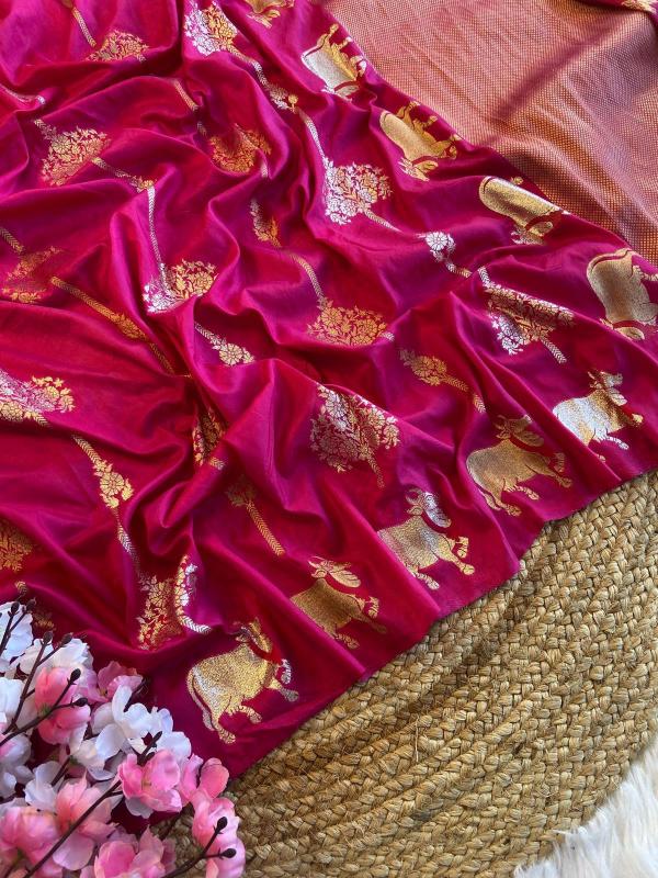 Dazira fancy tassels Pichwai Wholesale party wear saree in Hyderabad