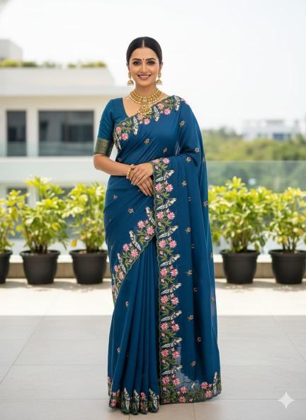 Dazira Pure soft Rangoli Kolkata saree market