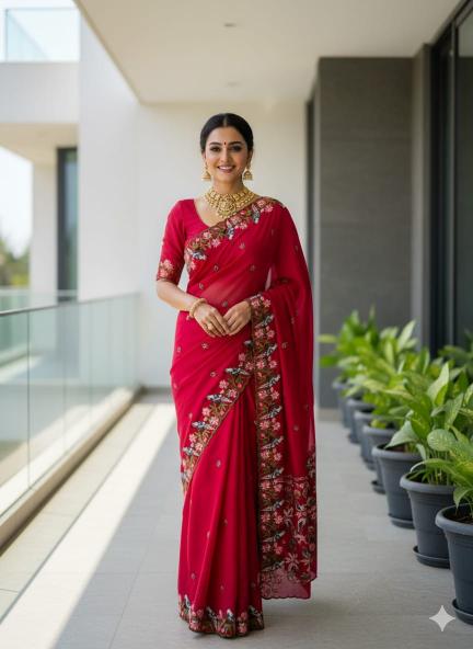 Dazira Pure soft Rangoli Kolkata saree market