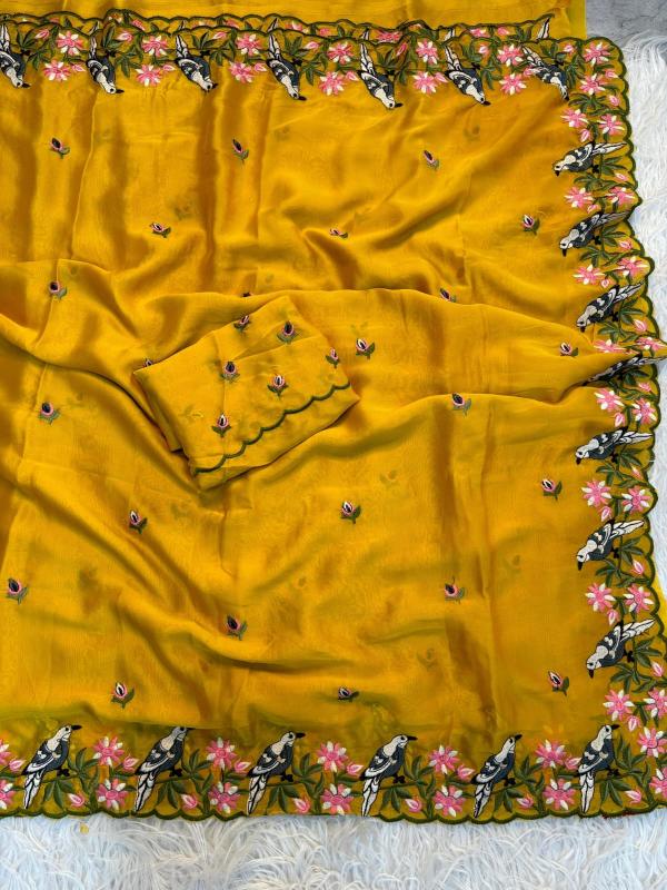 Dazira Pure soft Rangoli Kolkata saree market