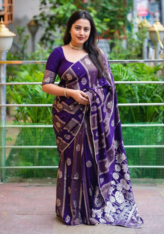 Dazira Pure Soft Russian Silk Saree wholesale suppliers in Hyderabad