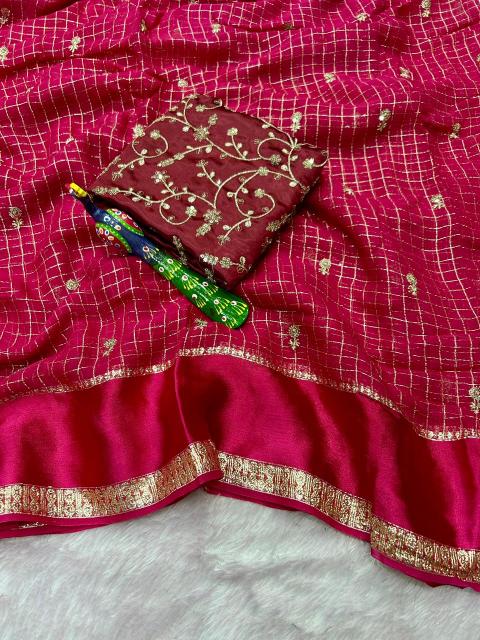 Dazira Pure viscose georgette Surat saree wholesale suppliers