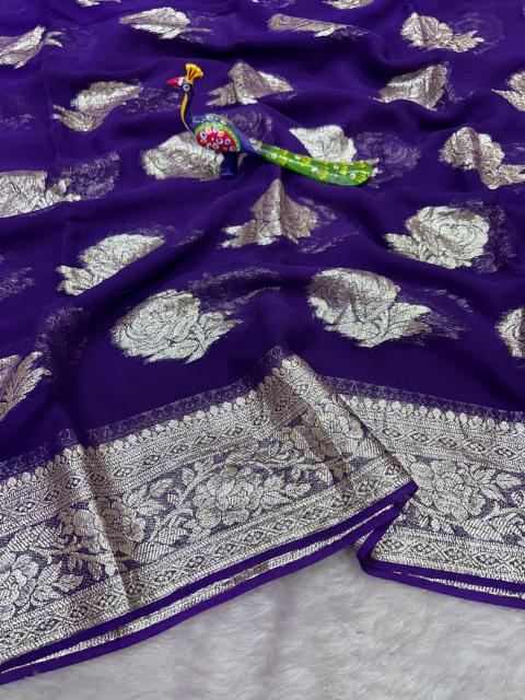 Dazira Pure Viscose Georgette Wholesale saree suppliers in Ahmedabad