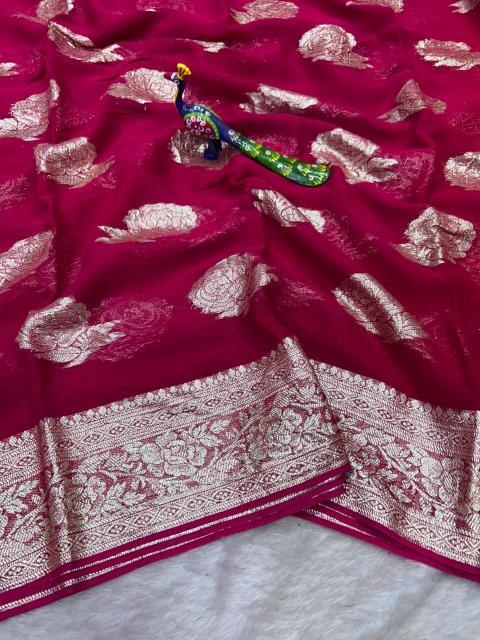 Dazira Pure Viscose Georgette Wholesale saree suppliers in Ahmedabad