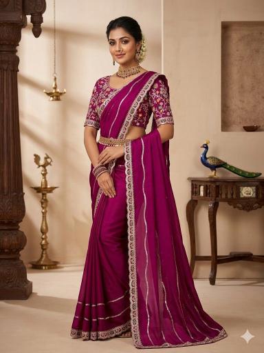 Dazira RANGOLI SEQUENCE Saree wholesale suppliers in Mumbai