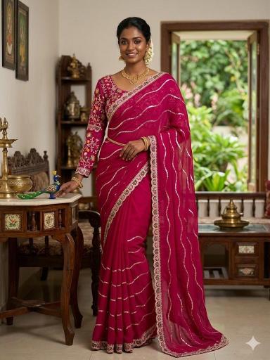 Dazira RANGOLI SEQUENCE Saree wholesale suppliers in Mumbai