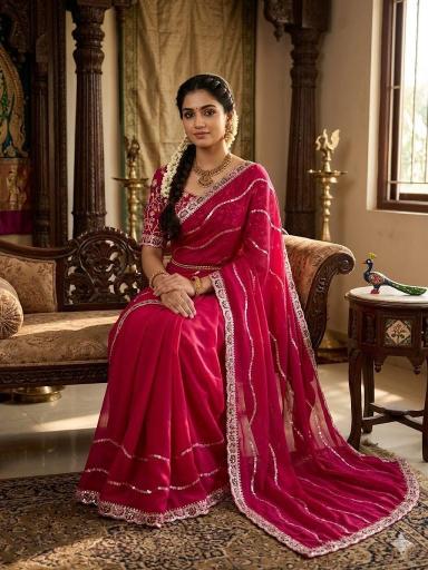 Dazira RANGOLI SEQUENCE Saree wholesale suppliers in Mumbai