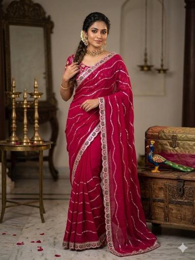 Dazira RANGOLI SEQUENCE Saree wholesale suppliers in Mumbai