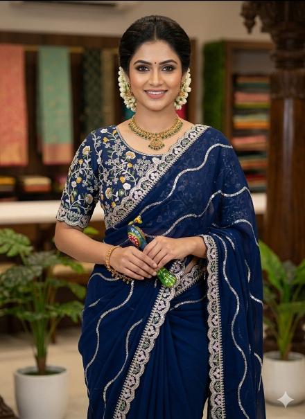 Dazira RANGOLI SEQUENCE Saree wholesale suppliers in Mumbai