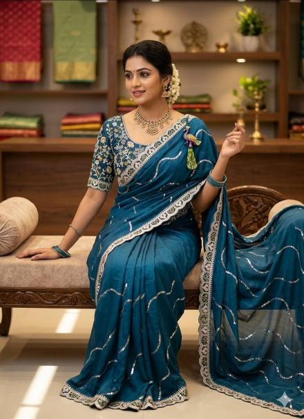 Dazira RANGOLI SEQUENCE Saree wholesale suppliers in Mumbai