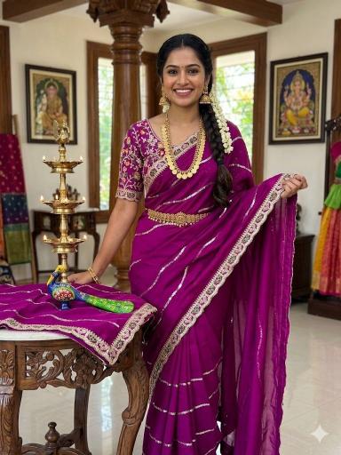 Dazira RANGOLI SEQUENCE Saree wholesale suppliers in Mumbai