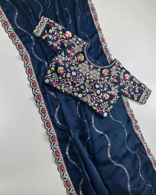 Dazira RANGOLI SEQUENCE Wholesale saree shops in Hyderabad