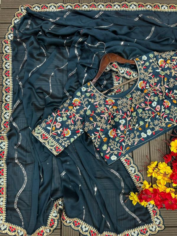 Dazira RANGOLI SEQUENCE Wholesale saree shops in Hyderabad