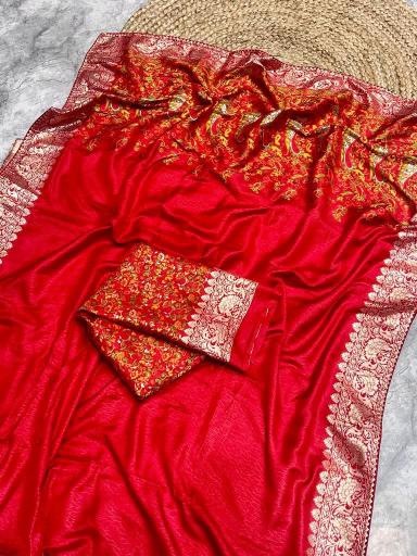 Dazira Russian cotton silk Wholesale sarees in Kolkata