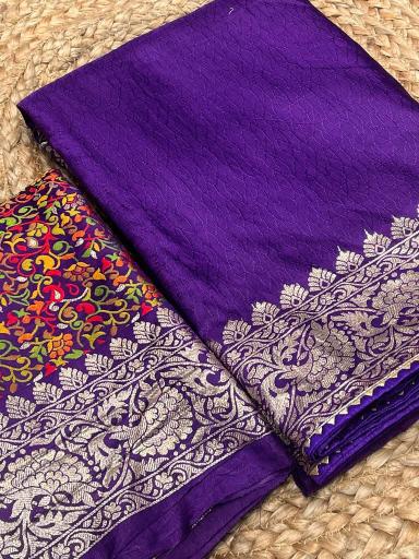 Dazira Russian cotton silk Wholesale sarees in Kolkata