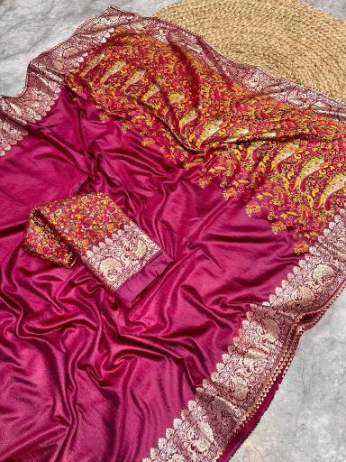 Dazira Russian cotton silk Wholesale sarees in Kolkata