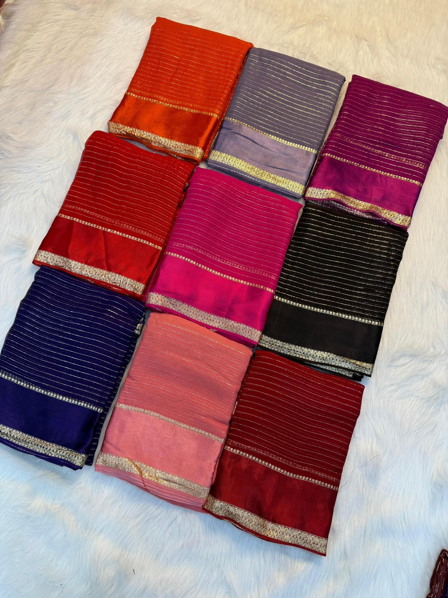 Dazira Viscose Georgette linning Saree wholesaler in Pune