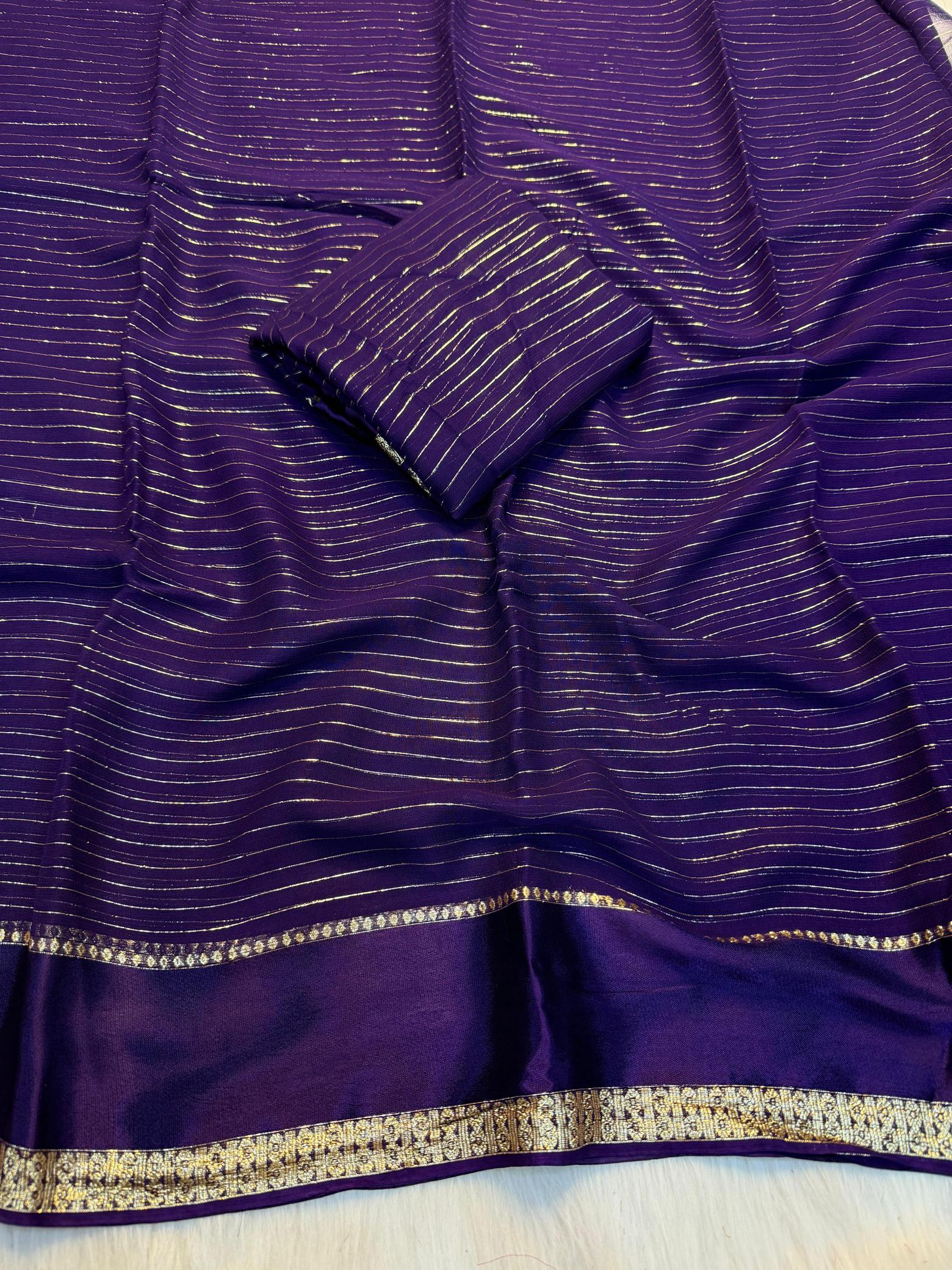 Dazira Viscose Georgette linning Saree wholesaler in Pune