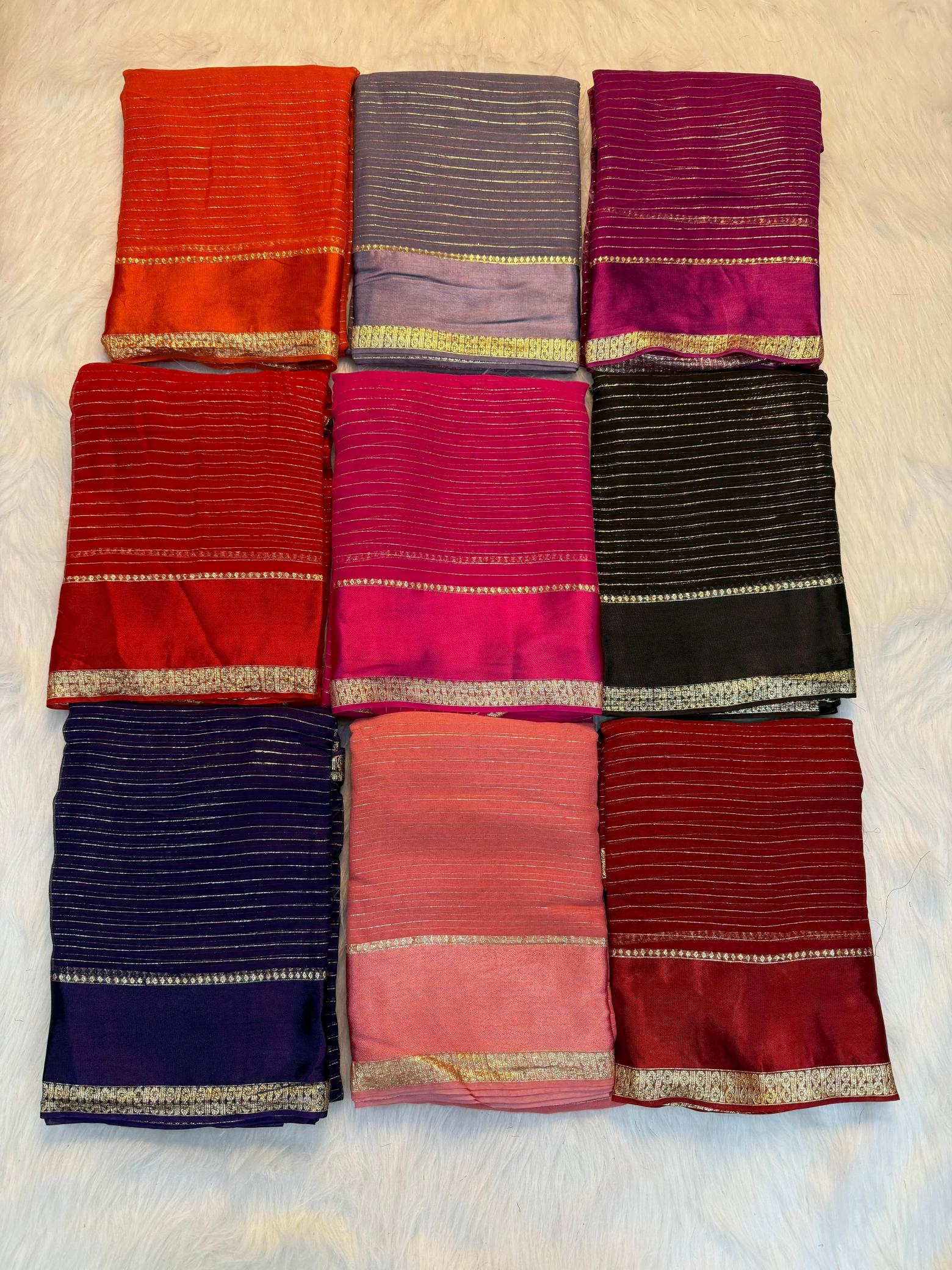 Dazira Viscose Georgette linning Saree wholesaler in Pune