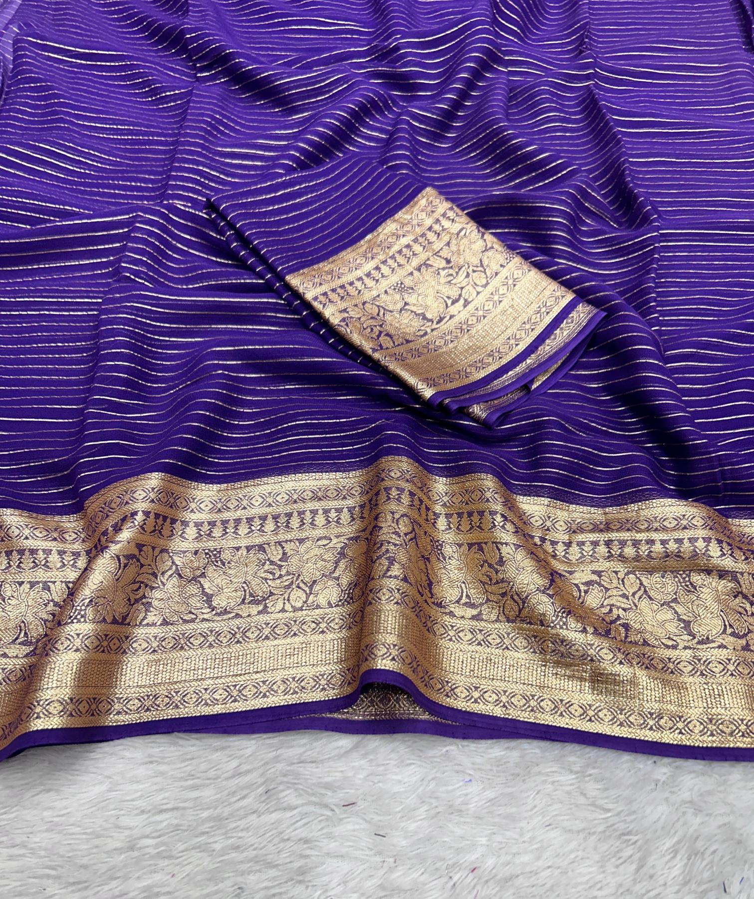 Dazira Viscose Georgette Wholesale designer sarees in Mumbai