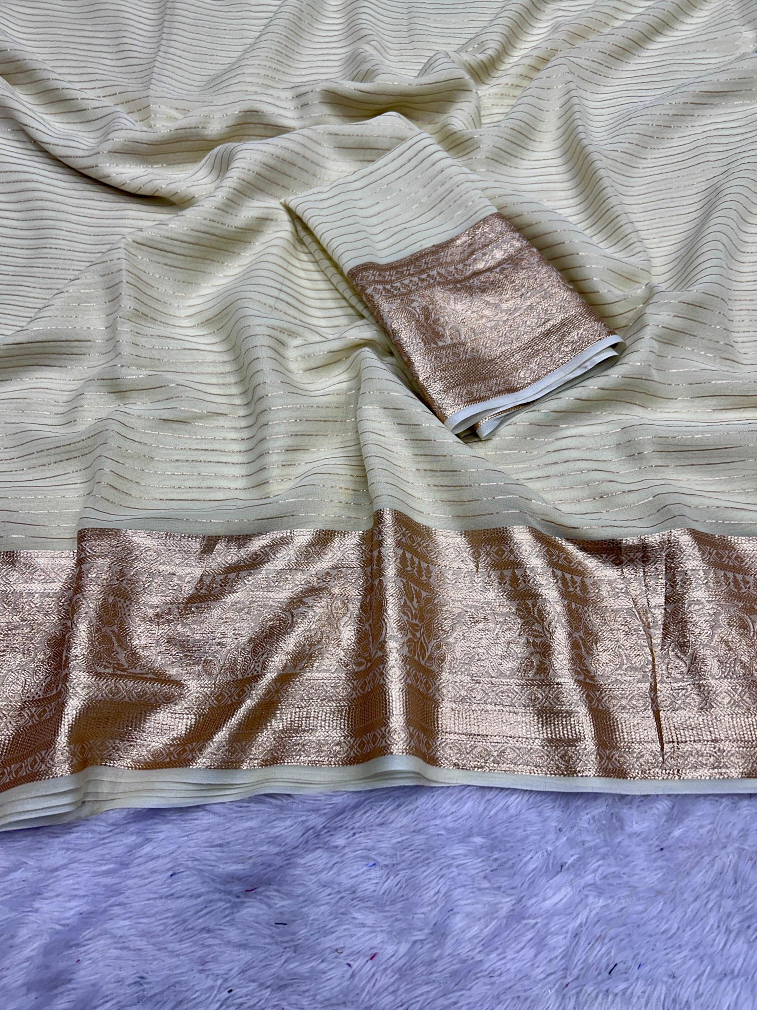 Dazira Viscose Georgette Wholesale designer sarees in Mumbai